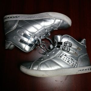 Silver vintage shoes